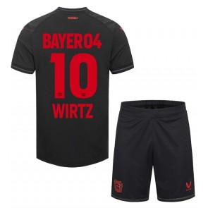 Bayer Leverkusen Florian Wirtz #10 Hemmakläder Barn 2023-24 Kortärmad (+ Korta byxor)